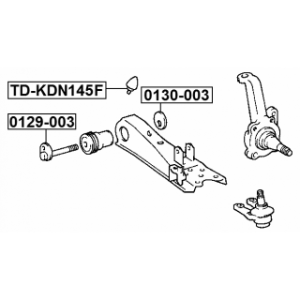 Boulon excentrique de réglage du carrossage FEBEST 0129-003 pour TOYOTA 48190-26010 FEBEST