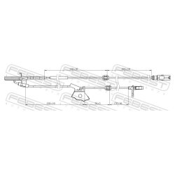 Capteur de vitesse de roue ABS FEBEST 01606-006 pour TOYOTA OE 89542-02060 FEBEST