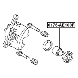 Piston d'étrier de frein avant FEBEST 0176-AE100F pour TOYOTA 47730-12450 FEBEST