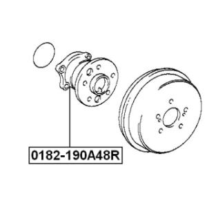 Moyeu de roue arrière FEBEST 0182-190A48R pour TOYOTA 42450-20020 FEBEST