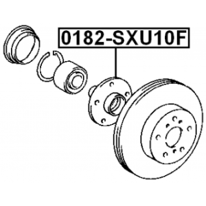 Moyeu de roue avant FEBEST 0182-SXU10F pour TOYOTA, LEXUS 43502-32070 FEBEST