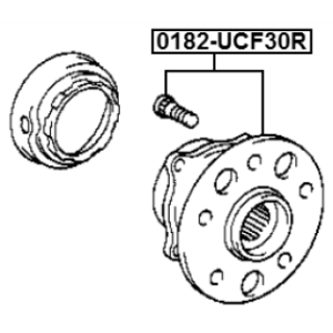 Rear Wheel Hub FEBEST 0182-UCF30R OE Ref 4241050020 FEBEST