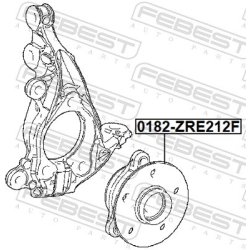 Moyeu de roue FEBEST 0182-ZRE212F pour TOYOTA AURIS, COROLLA, PRIUS FEBEST