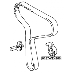Poulie de tension de courroie de distribution FEBEST 0187-VZN100 pour TOYOTA 13505-62070 FEBEST