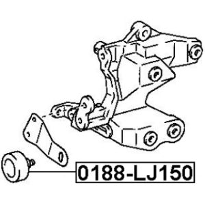 Kit de poulie de renvoi FEBEST 0188-LJ150 pour TOYOTA 88440-0B020 FEBEST