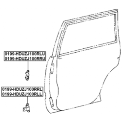 Charnière de porte FEBEST 0199-HDUZJ100RLU pour LEXUS, TOYOTA LX, LAND FEBEST
