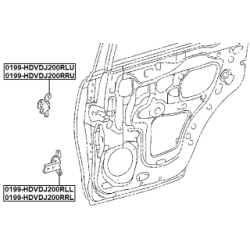 Charnière de porte FEBEST 0199-HDVDJ200RRL pour LEXUS, TOYOTA GS, LX, LAND FEBEST