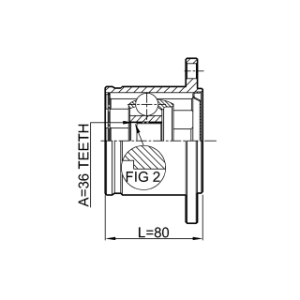 Joint homocinétique intérieur FEBEST 0211-A60 pour NISSAN TITAN, ARMADA FEBEST