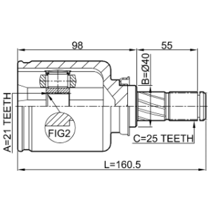 Joint homocinétique intérieur FEBEST 0211-E11AT pour NISSAN NOTE, MICRA FEBEST