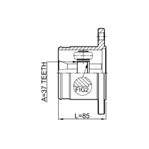 Joint homocinétique intérieur arrière FEBEST 0211-R51R37 pour NISSAN PATHFINDER FEBEST
