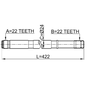 Demi-arbre de transmission gauche FEBEST 0212-N16LH pour NISSAN 39101-BM500 FEBEST