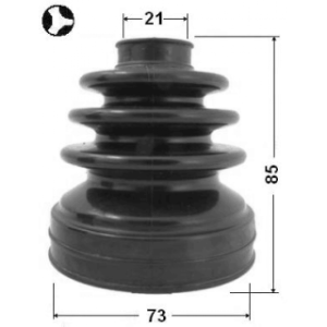 Kit de soufflet de joint homocinétique intérieur FEBEST 0215-B10RS pour NISSAN ALMERA FEBEST