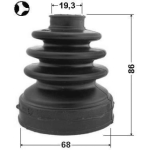 Kit de soufflet de joint homocinétique intérieur FEBEST 0215-E11ATT pour VAUXHALL, NISSAN, TOYOTA, KIA FEBEST