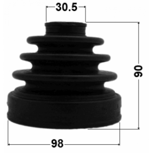 Kit de soufflet de joint homocinétique intérieur FEBEST 0215-TA60R pour NISSAN, INFINITI 39600-7S000 FEBEST