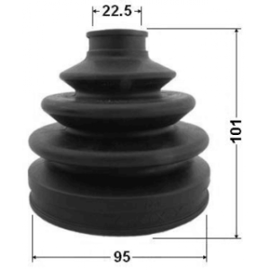 Kit de soufflet de joint homocinétique extérieur FEBEST 0217-C24 pour NISSAN, INFINITI 39241-10E25 FEBEST