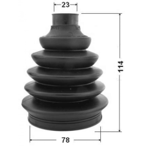 Kit de soufflet de cardan extérieur FEBEST 0217P-E11 pour NISSAN, TOYOTA 39241-BM529 FEBEST