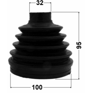 Kit de soufflet de cardan extérieur FEBEST 0217P-TA60R pour NISSAN, INFINITI 392111LA1A FEBEST