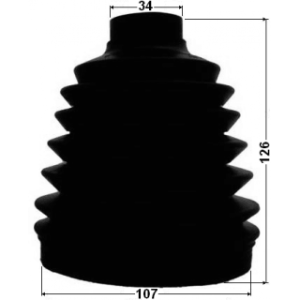 Kit de soufflet de cardan extérieur FEBEST 0217P-Y62 pour NISSAN, INFINITI 39100-1LB0B FEBEST