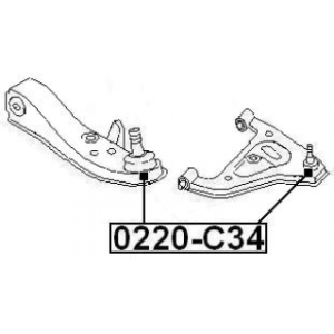 Front Lower Arm Ball Joint FEBEST 0220-C34 OE Ref 54500-65F00 FEBEST