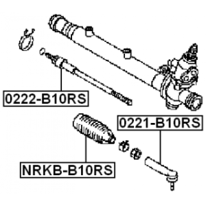 Biellette de direction FEBEST 0222-B10RS pour NISSAN ALMERA FEBEST