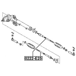 Biellette de direction FEBEST 0222-E25 pour NISSAN CARAVAN FEBEST