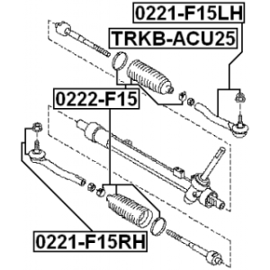 Biellette de direction FEBEST 0222-F15 pour NISSAN JUKE OE 48001-1KA0A FEBEST
