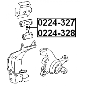 Bras de suspension supérieur avant droit FEBEST 0224-327 pour NISSAN, INFINITI FEBEST