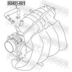 Tuyau de reniflard de carter FEBEST 02451-001 pour NISSAN ALTIMA FEBEST
