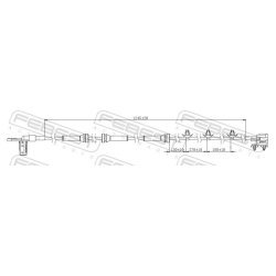 Capteur de vitesse de roue ABS FEBEST 02606-008 pour NISSAN MAXIMA FEBEST