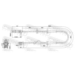 Capteur de vitesse de roue ABS FEBEST 02606-010 pour NISSAN MURANO FEBEST