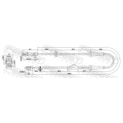 Capteur de vitesse de roue ABS FEBEST 02606-013 pour NISSAN OE 47910-9Y000 FEBEST