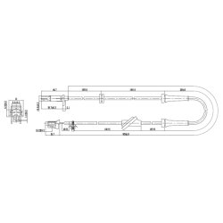 Capteur de vitesse de roue ABS FEBEST 02606-013 pour NISSAN OE 47910-9Y000 FEBEST