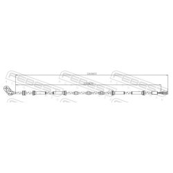 Capteur de vitesse de roue ABS FEBEST 02606-016 pour NISSAN PRIMERA FEBEST