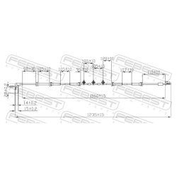 Capteur de vitesse de roue ABS FEBEST 02606-017 pour NISSAN PRIMERA FEBEST