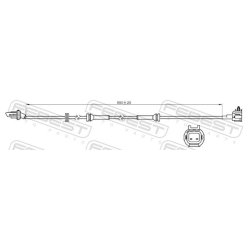 Capteur de vitesse de roue ABS FEBEST 02606-018 pour NISSAN OE 47901-9CA5A FEBEST