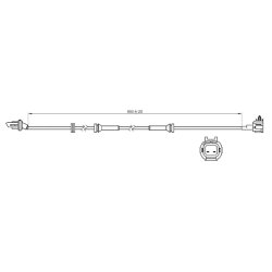 Capteur de vitesse de roue ABS FEBEST 02606-018 pour NISSAN OE 47901-9CA5A FEBEST