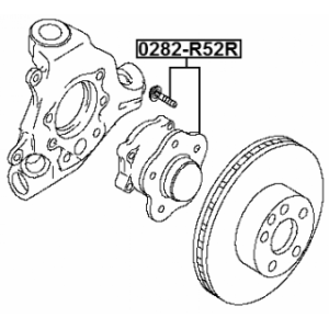 Moyeu de roue arrière FEBEST 0282-R52R pour NISSAN, INFINITI 43202-3JA0B FEBEST