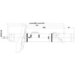 Amortisseur FEBEST 03110-007FL pour ACURA, HONDA OE 51621-TG7-A01 FEBEST