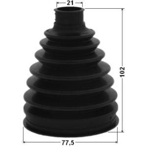 Kit de soufflet de joint homocinétique extérieur FEBEST 0317-CITY pour HONDA 44014-TF6-N01 FEBEST