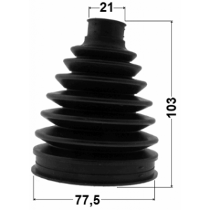 Kit de soufflet de joint homocinétique extérieur FEBEST 0317P-GB3 pour HONDA 44014-SYY-000 FEBEST