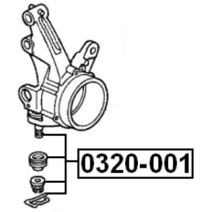 Rotule de direction avant FEBEST 0320-001 pour HONDA, ACURA FEBEST