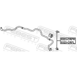 Biellette de barre stabilisatrice (tige de liaison) FEBEST 0323-CRFR pour HONDA FEBEST