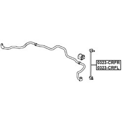 Biellette de barre stabilisatrice (tige de liaison) FEBEST 0323-CRFR pour HONDA FEBEST