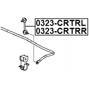 Biellette de barre stabilisatrice arrière droite FEBEST 0323-CRTRR pour HONDA ACCORD, CROSSTOUR FEBEST
