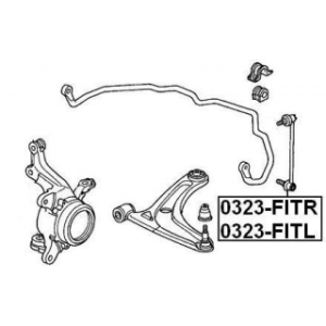 Biellette de barre stabilisatrice avant droite FEBEST 0323-FITR pour HONDA 51320-SAA-003 FEBEST