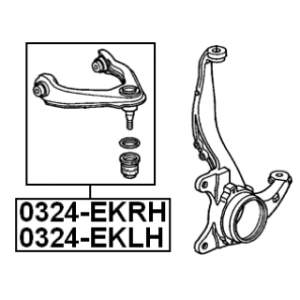 Bras de suspension supérieur avant droit FEBEST 0324-EKRH pour HONDA 51450-S01-013 FEBEST