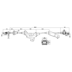 Capteur de vitesse de roue ABS FEBEST 03606-004 pour ACURA, HONDA FEBEST