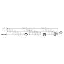 Capteur de vitesse de roue ABS FEBEST 03606-006 pour HONDA CR-V FEBEST