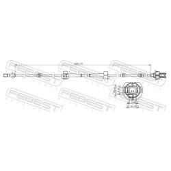 Capteur de vitesse de roue ABS FEBEST 03606-009 pour HONDA CIVIC FEBEST