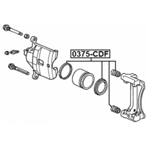 Kit de réparation d'étrier de frein avant FEBEST 0375-CDF pour HONDA, ACURA 01463-SM4-A00 FEBEST